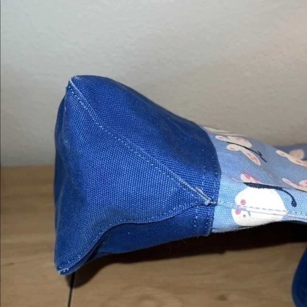 NOT FOR SALE Pottery Barn Kids Blue Butterfly Print‎ Cotton Canvas Tote Bag
